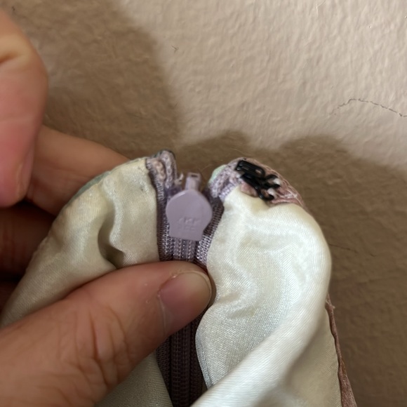 Theory Pastel Watercolor Floral 100% Silk Ruffle Tie Waist Dress 4 - Picture 13 of 14